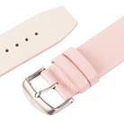 Kakapi for Apple Watch 42mm Subtle Texture Brushed Buckle Genuine Leather Watch Band with Connector(Pink) - 6
