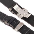 Kakapi for Apple Watch 42mm Crocodile Texture Double Buckle Genuine Leather Watch Band, Only Used in Conjunction with Connectors (S-AW-3293)(Black) - 6