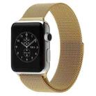 For Apple Watch 38mm Milanese Loop Magnetic Stainless Steel Watch Band(Gold) - 1