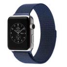 For Apple Watch 38mm Milanese Loop Magnetic Stainless Steel Watch Band(Blue) - 1