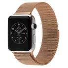 For Apple Watch 38mm Milanese Loop Magnetic Stainless Steel Watch Band(Rose Gold) - 1