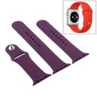 For Apple Watch Series 9&8&7 41mm / SE 3&SE 2&6&SE&5&4 40mm / 3&2&1 38mm 3 in 1 Rubber Watch Band with Pin Buckle(Cherries) - 1