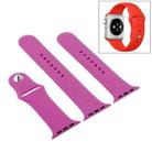 For Apple Watch Ultra 49mm & Watch Ultra 2 49mm / Series 9&8&7 45mm / SE 3&SE 2&6&SE&5&4 44mm / 3&2&1 42mm 3 in 1 Rubber Watch Band with Pin Buckle (Dragon Fruit) - 1