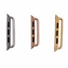 For Apple Watch 38 / 40 / 41mmMetal Strap Connector Metal Buckle, Pair(Rose Gold) - 8