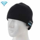 Knitted Bluetooth Headset Warm Winter Hat with Mic for Boy & Girl & Adults(Black) - 1