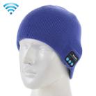 Knitted Bluetooth Headset Warm Winter Hat with Mic for Boy & Girl & Adults(Blue) - 1