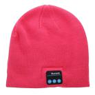 Knitted Bluetooth Headset Warm Winter Hat with Mic for Boy & Girl & Adults(Magenta) - 2