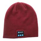 Knitted Bluetooth Headset Warm Winter Hat with Mic for Boy & Girl & Adults (Wine Red) - 2