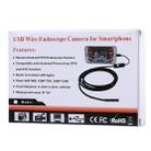 Waterproof Micro USB Endoscope Snake Tube Inspection Camera with 6 LED for OTG Android Phone, Length: 1m, Lens Diameter: 7mm - 5