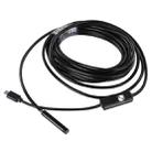 Micro USB Endoscope Snake Tube Inspection Camera with 6 LED for OTG Android Phone, Lens Diameter: 7mm, Length: 5m Hard Cable - 2