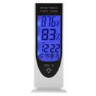 HTC-8 Luminous LCD Digital LED Night Light Thermometer Backlight Hygrometer Humidity Meter, with Alarm / Date / Clock / Calendar - 1