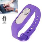 WR-06 Wearable Wristband 8GB Digital Voice Recorder Wrist Watch, One Button Long Time Recording(Purple) - 1