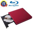 USB 3.0 Aluminum Alloy Portable DVD / CD Rewritable Blu-ray Drive for 12.7mm SATA ODD / HDD, Plug and Play(Red) - 1