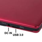 USB 3.0 Aluminum Alloy Portable DVD / CD Rewritable Blu-ray Drive for 12.7mm SATA ODD / HDD, Plug and Play(Red) - 4