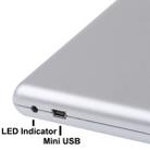 USB 2.0 Slim Aluminum Alloy Portable Slot-in External DVD-RW Drive, Plug and Play - 5