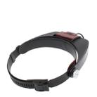 Headband Style 1.5X / 3X / 8.5X / 10X Magnifier with 2 LED Lights(Brown) - 4