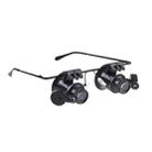 20X Glasses Type Watch Repair Loupe Magnifier with LED Light(Black) - 2