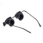 20X Glasses Type Watch Repair Loupe Magnifier with LED Light(Black) - 3