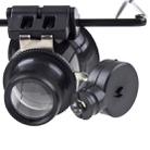 20X Glasses Type Watch Repair Loupe Magnifier with LED Light(Black) - 5