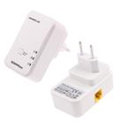 2 PCS 7HP120 200Mbps Powerline Network Mini Homeplug AV Ethernet Bridge, EU Plug(White) - 1