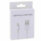 50 PCS Exquisite Carton Packaging for 8pin USB Data Cable(White) - 1
