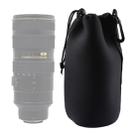 Neoprene SLR Camera Lens Carrying Bag Pouch Bag with Carabiner, Size: 10x22cm(Black) - 1