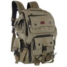 Yadanli Dual Shoulders Backpack Digital Camera Bag(Army Green) - 1