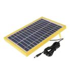 15V 5.5W Portable Solar Panel with Holder Frame, 5.5 x 2.1mm Port(Yellow) - 2