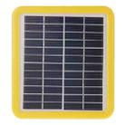 12V 2W Portable Solar Panel with Holder Frame, 5.5 x 2.1mm Port(Yellow) - 2