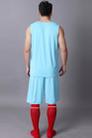 Simple Two-sided Wear Breathable Basketball Sportswear (T-shirt + Short) Suit, White, (Size: M) - 3