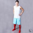 Simple Two-sided Wear Breathable Basketball Sportswear (T-shirt + Short) Suit, White, (Size: M) - 1