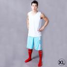 Simple Two-sided Wear Breathable Basketball Sportswear (T-shirt + Short) Suit, White, (Size: XL) - 2