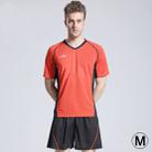 Football / Soccer Team Short Sports (T-shirt + Short) Suit, Red + Black (Size: M) - 1