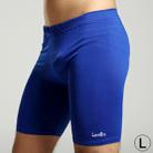 Men's Stylish Flexible Football Training / Professional Shovel Ball Sports Skinny Pants, Blue (Size: L) - 1