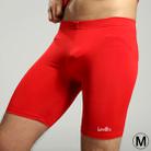 Men's Stylish Flexible Football Training / Professional Shovel Ball Sports Skinny Pants, Red (Size: M) - 1