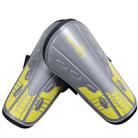 Football Professional Training Protective Shin Pads (Grey + Yellow) - 1