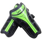 Football Professional Training Protective Shin Pads (Black + Green) - 1