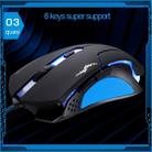 T7 Wired 3 Color Changeable 1200 DPI 1600DPI 2400DPI Gaming USB Optical Mouse - 10