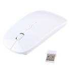 2.4GHz Wireless Ultra-thin Laser Optical Mouse with USB Mini Receiver, Plug and Play(White) - 1