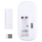 2.4GHz Wireless Ultra-thin Laser Optical Mouse with USB Mini Receiver, Plug and Play(White) - 7