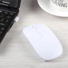 2.4GHz Wireless Ultra-thin Laser Optical Mouse with USB Mini Receiver, Plug and Play(White) - 8