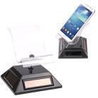 360 Degree Rotatable Solar Display Dual-use Phone Holder(Black) - 1