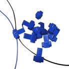 100pcs Cable Clip, Adapt to Line Diameter: 0.8-2.0mm(Blue) - 1