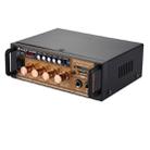 AK-698E HiFi Stereo Audio Power Amplifier 20W + 20W Digital Player with Remote Control, Support FM / SD / MP3 Player / USB, AC 220V / DC 12V(Black) - 2