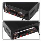 2CH HiFi Stereo Audio Amplifier with Remote Controller, LED Display, USB / SD / MMC Card / MP3 / AUX / FM Radio, AC 220V / DC 12V(Black) - 5