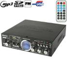 AK-901 Stereo Audio Karaoke Power Amplifier with Remote Control, Support SD Card / USB Flash Disk / FM Radio(Black) - 1