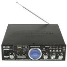 AK-901 Stereo Audio Karaoke Power Amplifier with Remote Control, Support SD Card / USB Flash Disk / FM Radio(Black) - 3