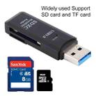 2 in 1 USB 3.0 Card Reader, Super Speed 5Gbps, Support SD Card / TF Card(Black) - 6