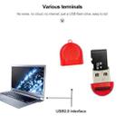 30 PCS Firefly Shape USB 2.0 TF Card Reader, Random Color Delivery(Baby Blue) - 5