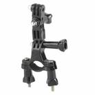 Bike Bicycle Camera Handlebar Bar Mount Holder with 3 Way Pivot Arm for GoPro Hero11 Black / HERO10 Black /9 Black /8 Black /7 /6 /5 /5 Session /4 Session /4 /3+ /3 /2 /1, DJI Osmo Action and Other Action Cameras(Black) - 3